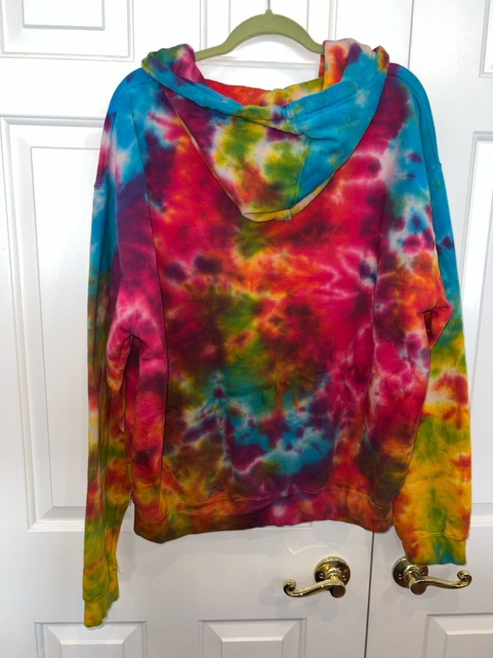 Unisex Tie-Dye Zip-Up Hoodie - Multicolor - Picture 5 of 6